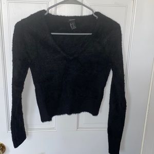 Fuzzy black sweater